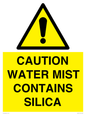 WV16411: CAUTION WATER MIST CONTAINS SILICA