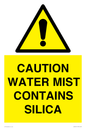 WV16411: CAUTION WATER MIST CONTAINS SILICA