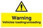 WV165: warning vehicles loading unloading