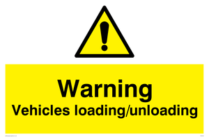 WV165: warning vehicles loading unloading
