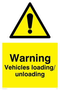 WV165: warning vehicles loading unloading