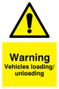 WV165: warning vehicles loading unloading