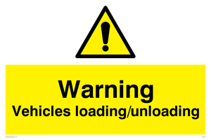 WV165: warning vehicles loading unloading