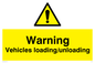 WV165: warning vehicles loading unloading