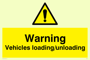 WV165: warning vehicles loading unloading
