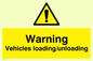 WV165: warning vehicles loading unloading