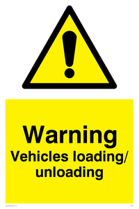WV165: warning vehicles loading unloading