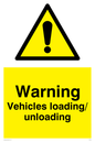 WV165: warning vehicles loading unloading
