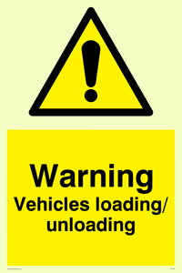 WV165: warning vehicles loading unloading
