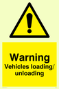 WV165: warning vehicles loading unloading