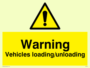 WV165: warning vehicles loading unloading