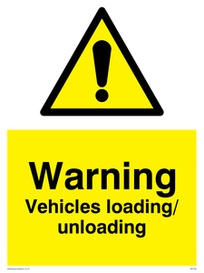 WV165: warning vehicles loading unloading