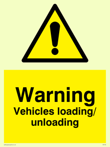 WV165: warning vehicles loading unloading