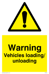WV165: warning vehicles loading unloading