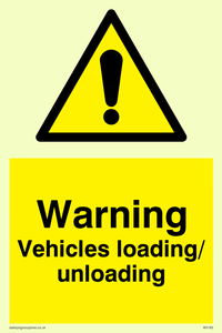 WV165: warning vehicles loading unloading