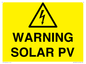 WV16525: Warning Solar PV