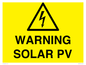 WV16525: Warning Solar PV