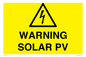WV16525: Warning Solar PV