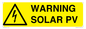 WV16525: Warning Solar PV