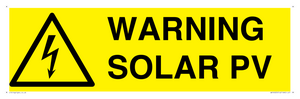 WV16525: Warning Solar PV