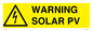 WV16525: Warning Solar PV