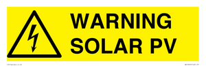 WV16525: Warning Solar PV