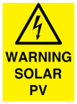 WV16525: Warning Solar PV