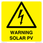 WV16525: Warning Solar PV