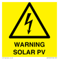 WV16525: Warning Solar PV