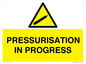 WV16533: pressurisation in progress