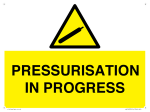 WV16533: pressurisation in progress