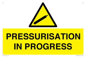 WV16533: pressurisation in progress