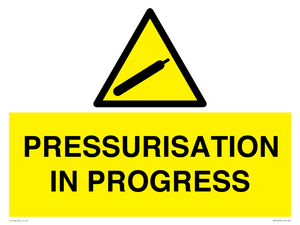 WV16533: pressurisation in progress