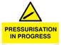 WV16533: pressurisation in progress