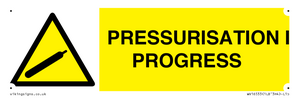 WV16533: pressurisation in progress