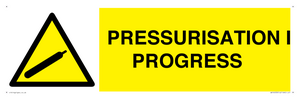 WV16533: pressurisation in progress