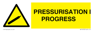 WV16533: pressurisation in progress