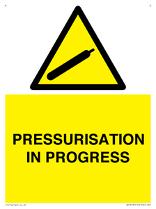 WV16533: pressurisation in progress