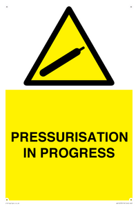 WV16533: pressurisation in progress