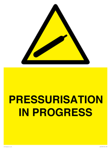 WV16533: pressurisation in progress