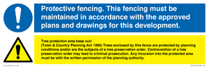 WV16724: Protective fencing / Tree Protection Area