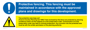 WV16724: Protective fencing / Tree Protection Area