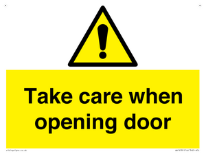 WV16781: Take care when opening door