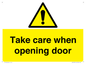 WV16781: Take care when opening door