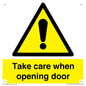 WV16781: Take care when opening door