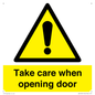 WV16781: Take care when opening door
