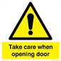 WV16781: Take care when opening door