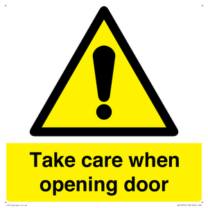 WV16781: Take care when opening door
