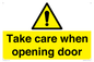 WV16785: Take care when opening door