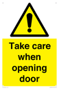 WV16785: Take care when opening door